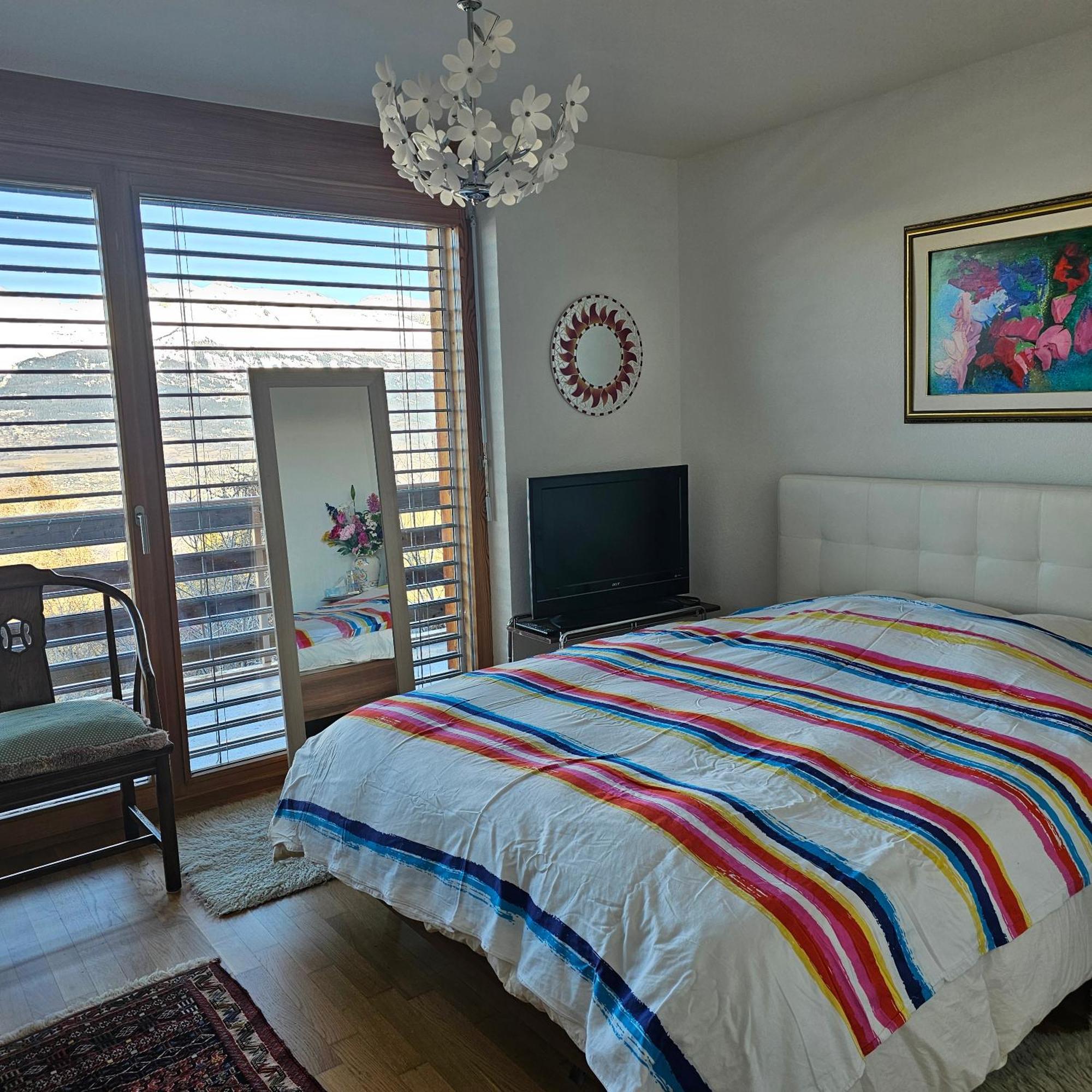 Appartement Meuble A Louer A Nax Extérieur photo