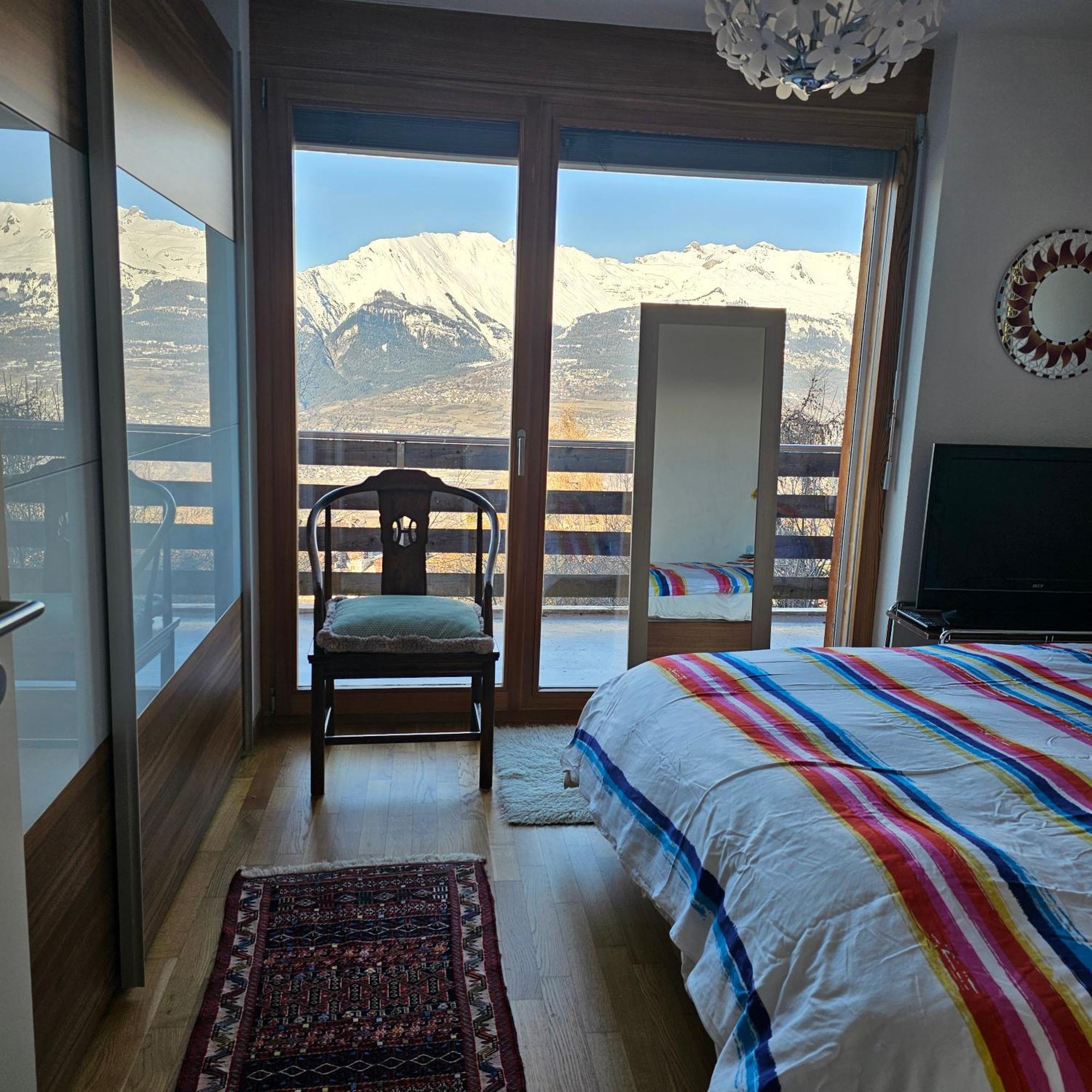 Appartement Meuble A Louer A Nax Extérieur photo